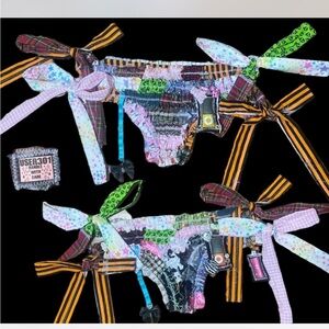 Handmade Emo Goth Bloomers Patchwork design XS/S